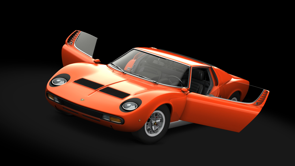 Lamborghini Miura P400 SV, skin Arancio_Silver
