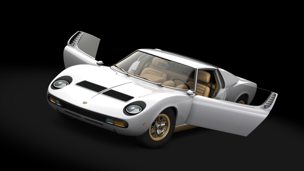 Lamborghini Miura P400 SV, skin Argento_Gold