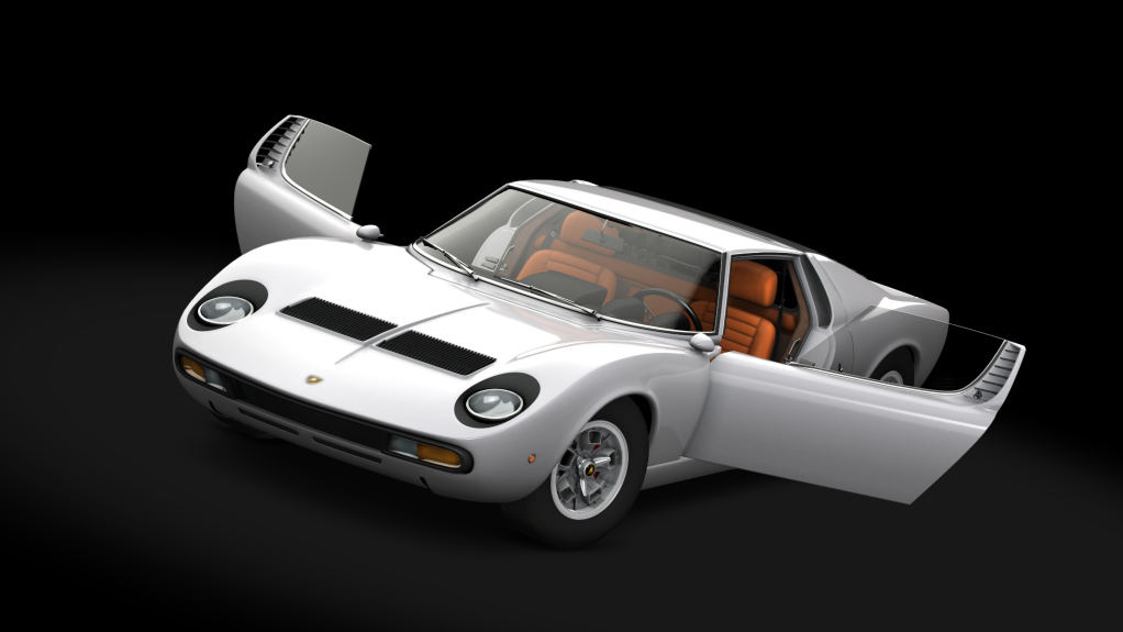 Lamborghini Miura P400 SV, skin Argento_Silver 2