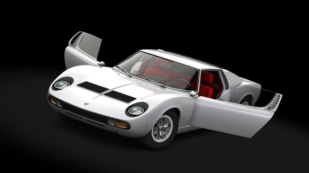 Lamborghini Miura P400 SV, skin Argento_Silver 3