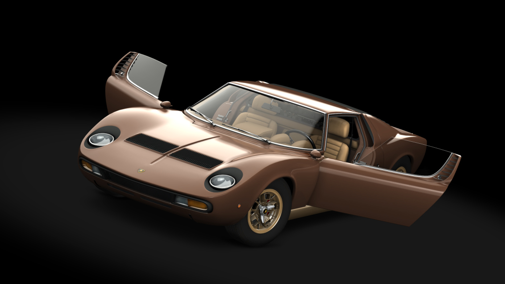 Lamborghini Miura P400 SV, skin Bruno_Metallizzato_Gold