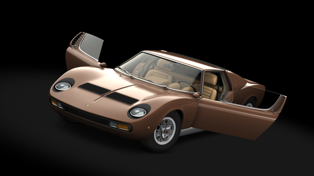 Lamborghini Miura P400 SV, skin Bruno_Metallizzato_Silver