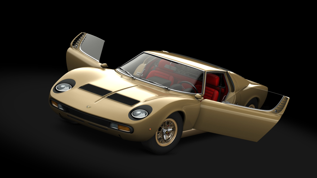 Lamborghini Miura P400 SV, skin Champagne_Gold 2