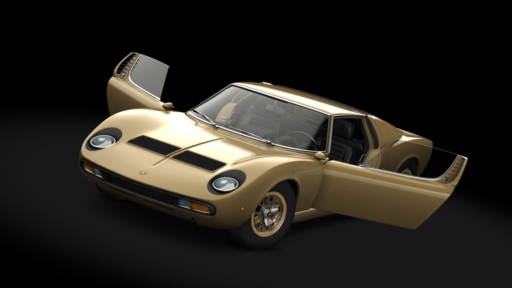 Lamborghini Miura P400 SV, skin Champagne_Gold