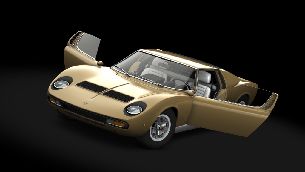 Lamborghini Miura P400 SV, skin Champagne_Silver
