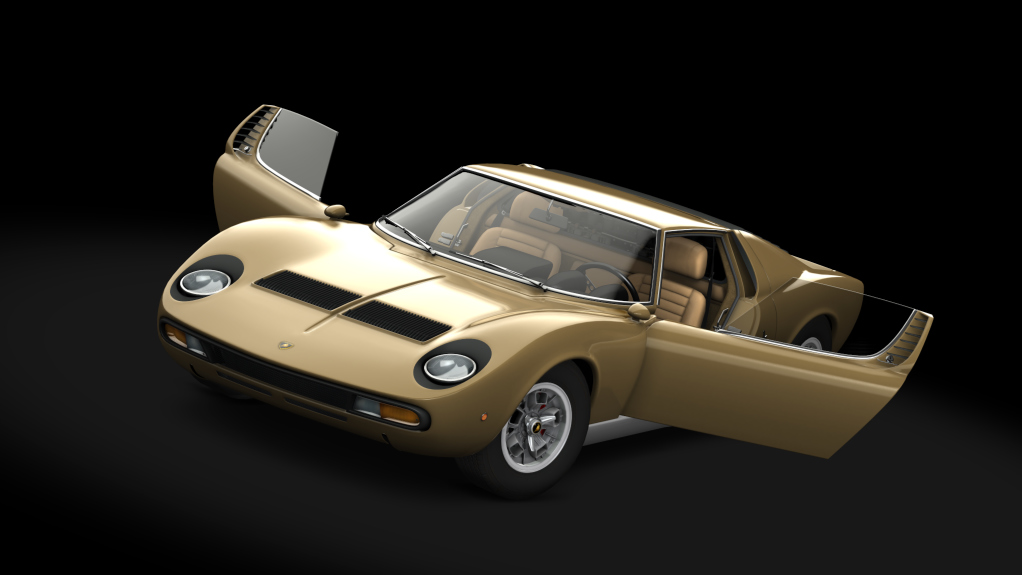 Lamborghini Miura P400 SV, skin Champagne_silver 2