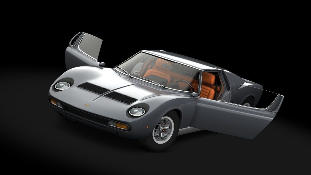 Lamborghini Miura P400 SV, skin Grigio_Metallizzato_Silver 2
