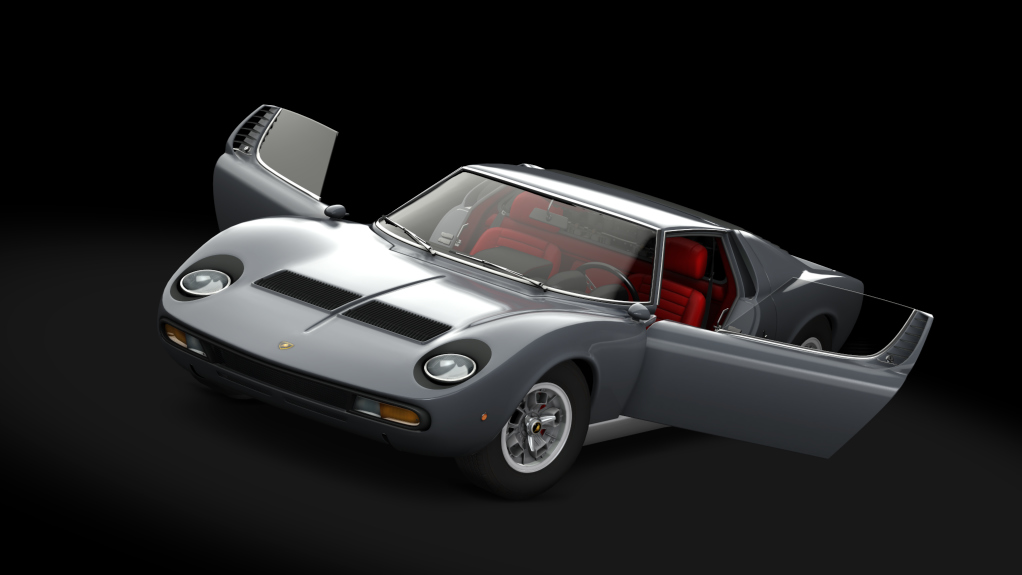 Lamborghini Miura P400 SV, skin Grigio_Metallizzato_Silver 3