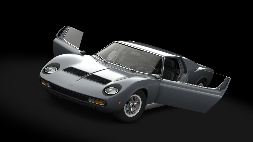 Lamborghini Miura P400 SV, skin Grigio_Metallizzato_Silver