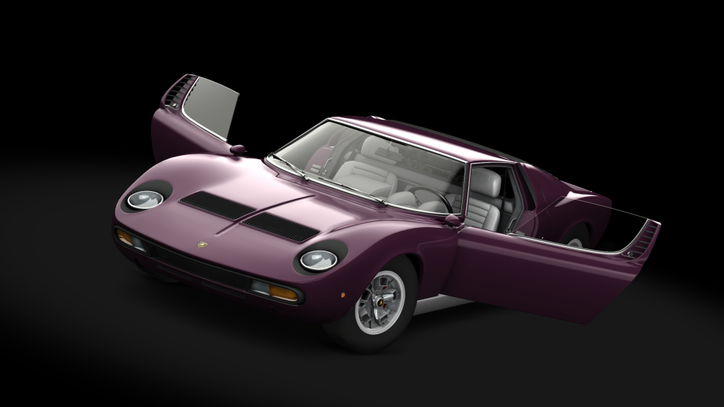 Lamborghini Miura P400 SV, skin Viola_Ophelia_Silver