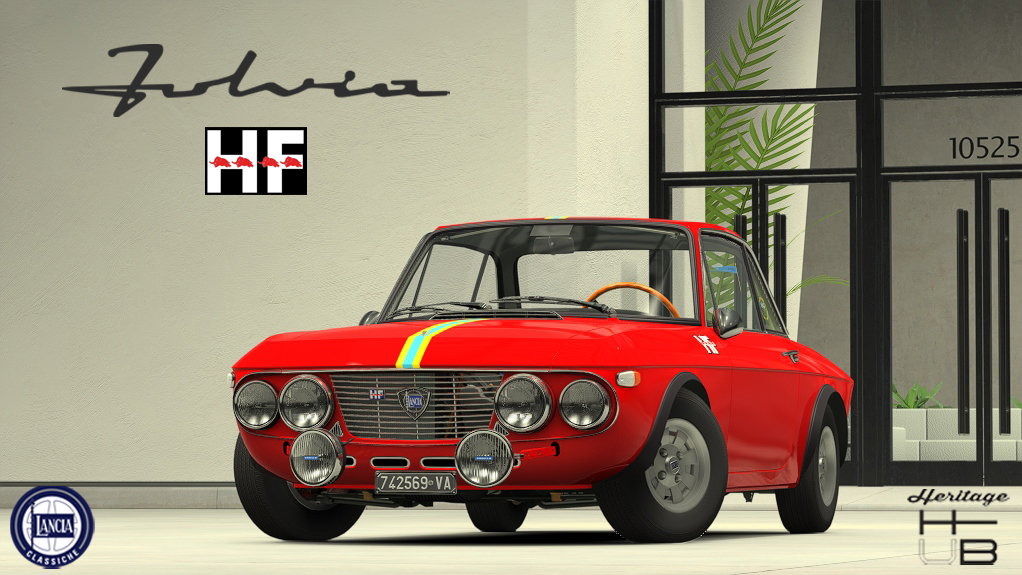Lancia Fulvia 1.6 HF Rally, skin Rosso_Corsa_2