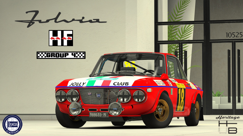Lancia Fulvia 1.6 HF Rally Group 4, skin 18_Lancia_Corse_Sanremo_Sestriere_1971_Jolly_Club