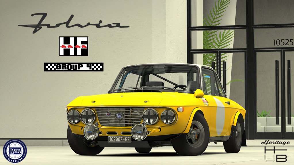 Lancia Fulvia 1.6 HF Rally Group 4, skin Lancia_Corse_Giallo