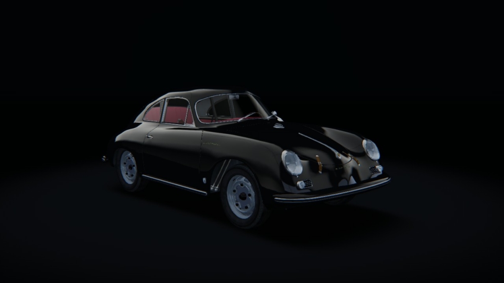 Porsche 356A 1600GS Carrera GT Coupe, skin No05_Black