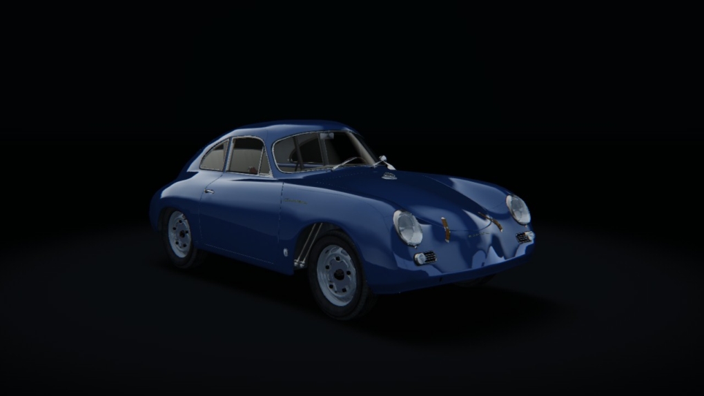 Porsche 356A 1600GS Carrera GT Coupe Track Day, skin No02_Aquamarine