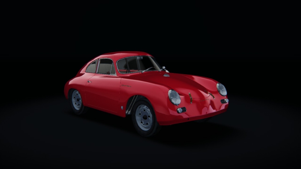 Porsche 356A 1600GS Carrera GT Coupe Track Day, skin No03_Ruby_Red