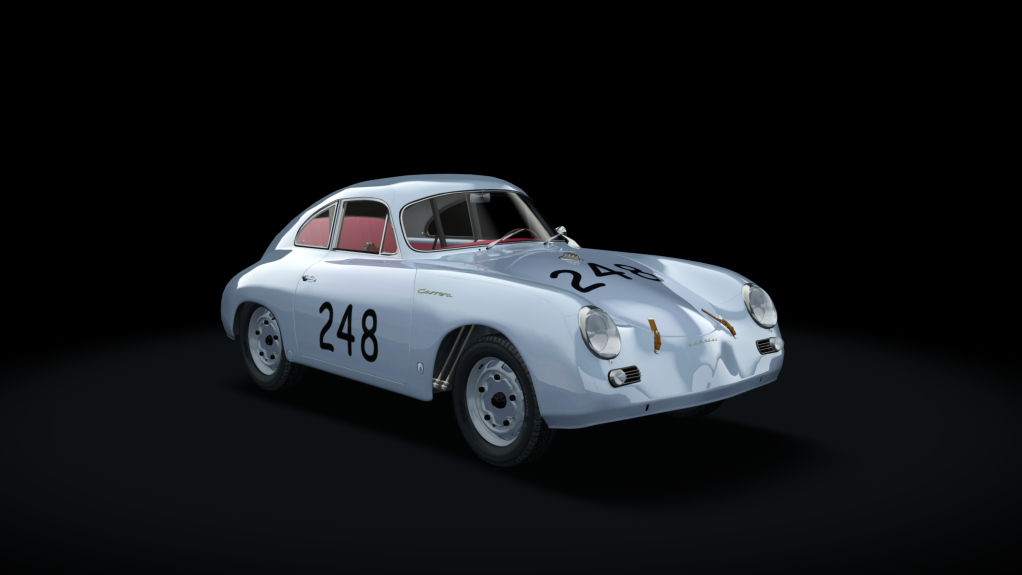 Porsche 356A 1600GS Carrera GT Coupe Track Day, skin No11_Mille Miglia 1956