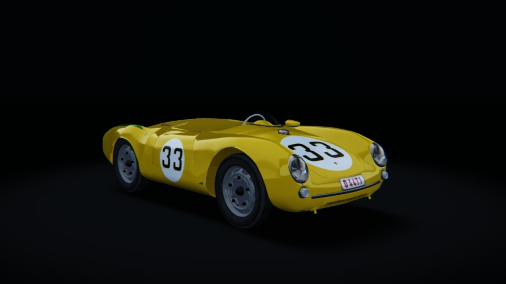 Porsche 550/1500 RS Spyder, skin No09_Equipe_Nationale_Belge_1955