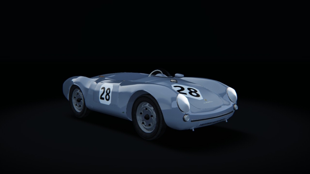 Porsche 550/1500 RS Spyder, skin No19_Dundrod_TT_1955