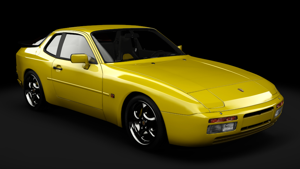 Porsche 944 Turbo S (1988), skin yellow_black