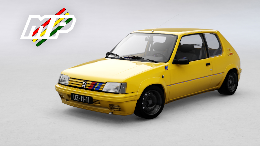 Peugeot 205 Rally, skin Yellow