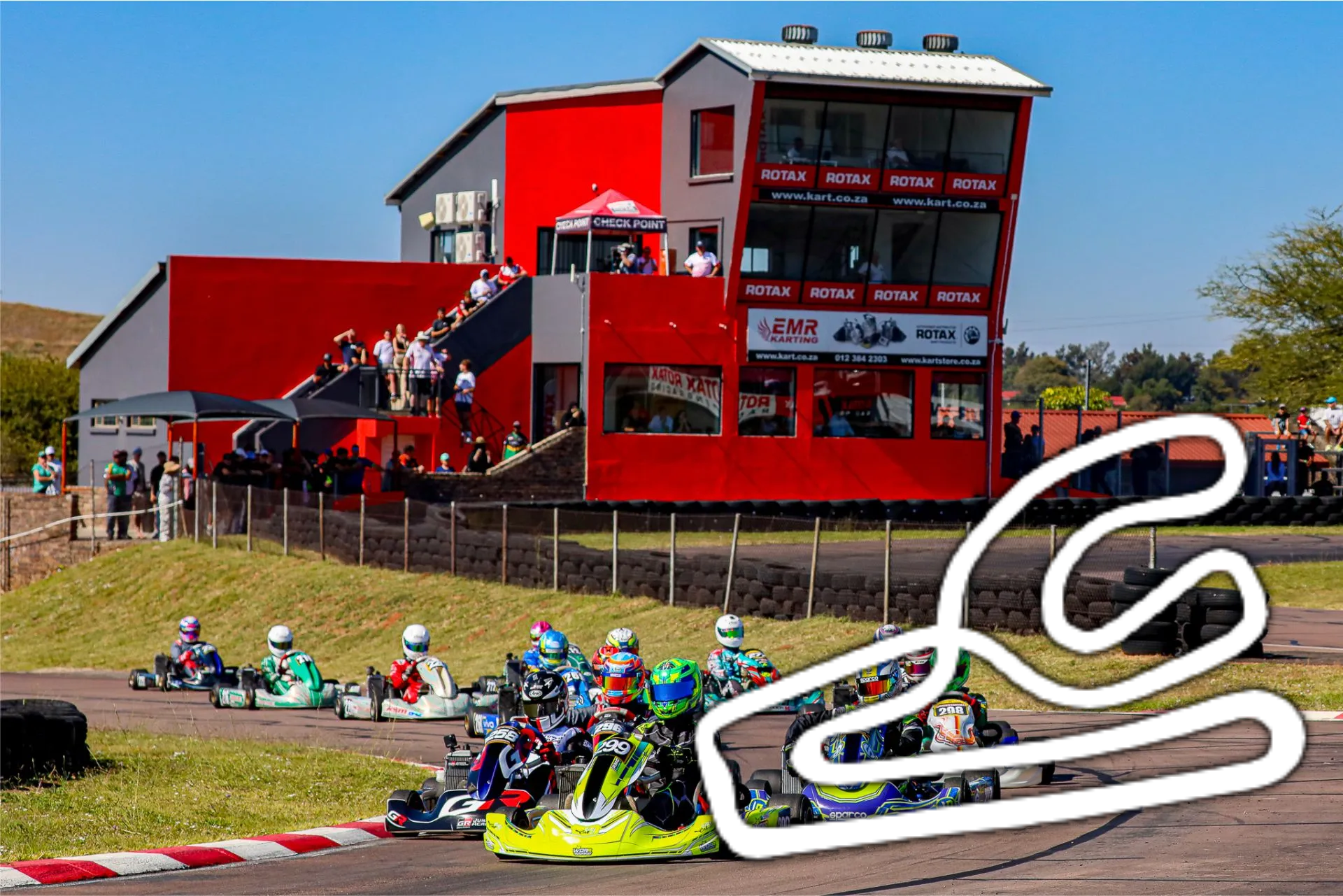 Zwartkops Raceway, layout kart