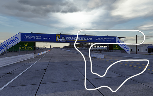 Sebring International Raceway, layout raceday