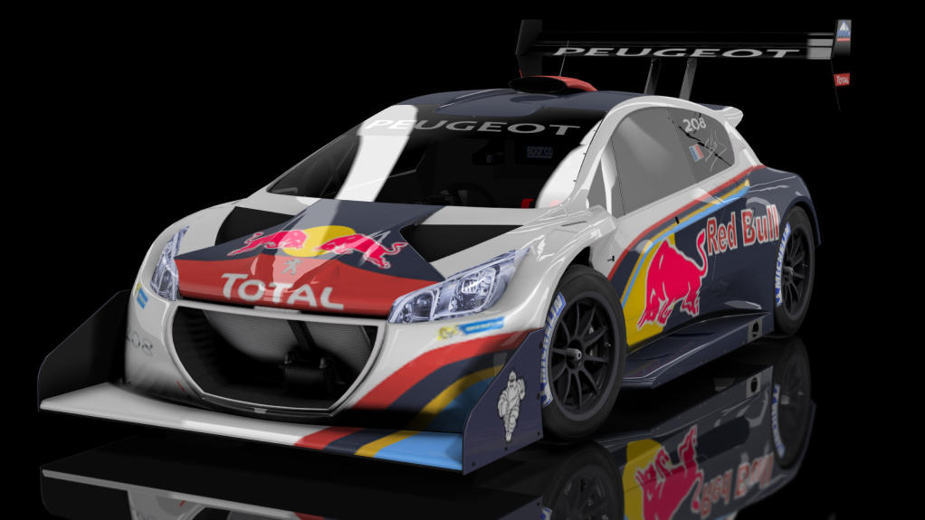 PikesPeak Peugeot 208 T16, skin Red_Bull