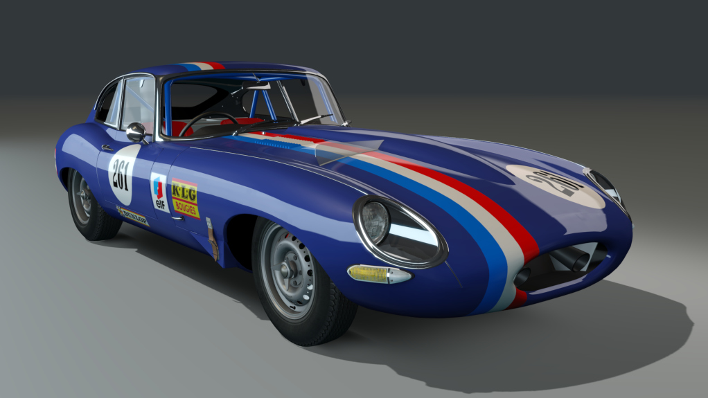 ACL GTC Jaguar E-type Le Mans, skin blue_261
