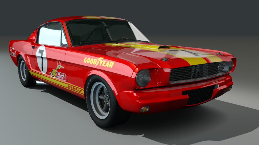 ACL GTC Shelby Mustang GT350R, skin red4k