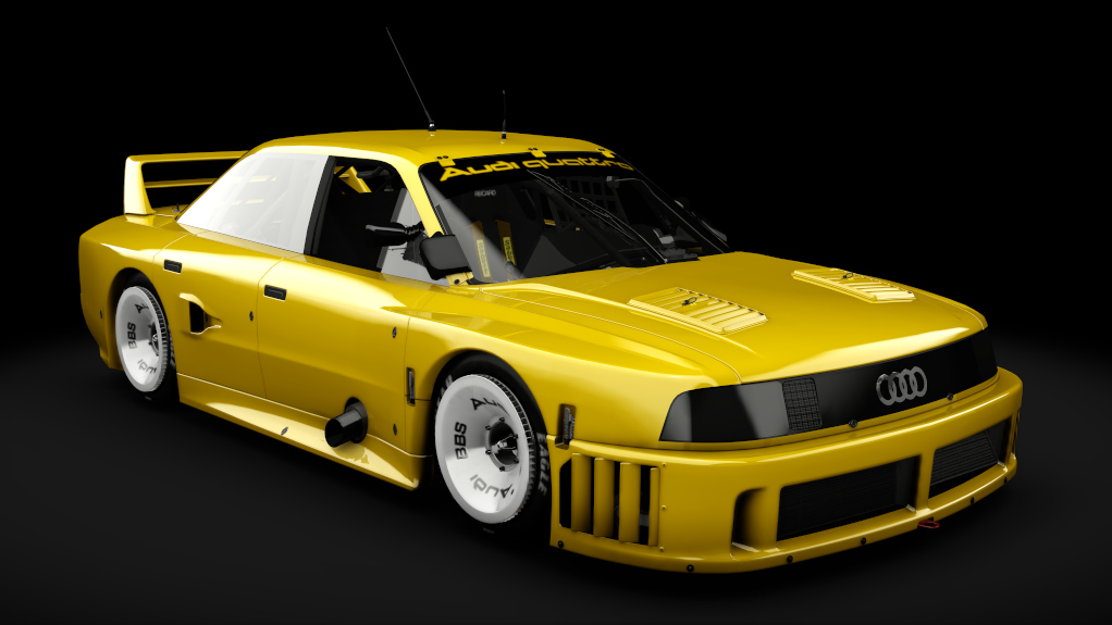 Audi 90 Quattro IMSA GTO (1989), skin true_yellow