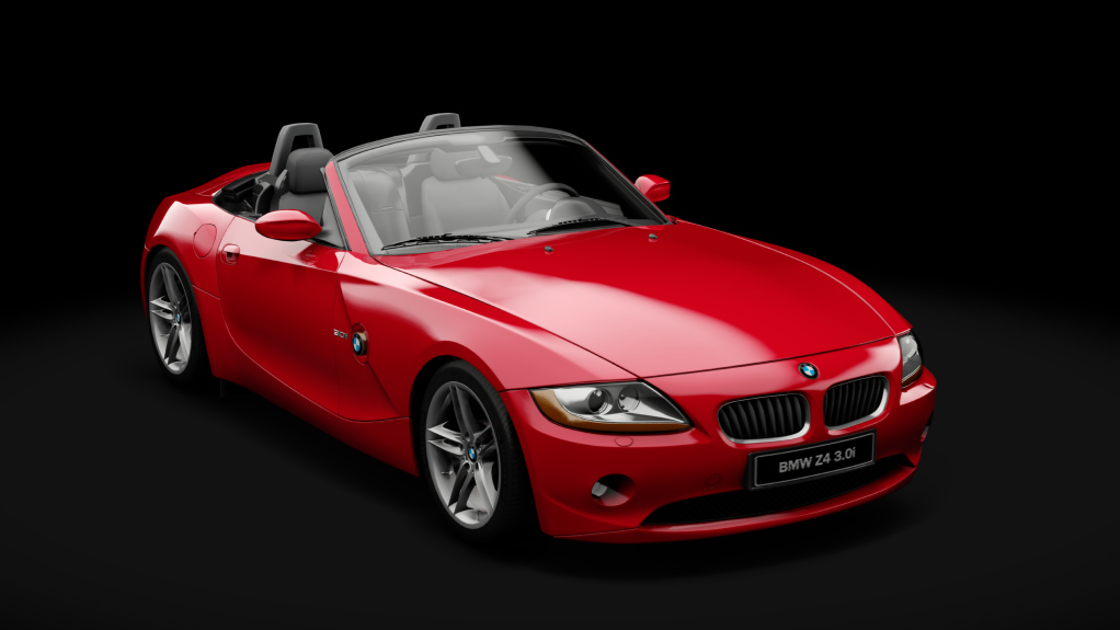 BMW Z4 Convertible 3.0i 2003, skin Bright Red