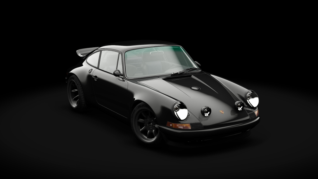 Porsche 911 AWD by Singer, skin pure_black