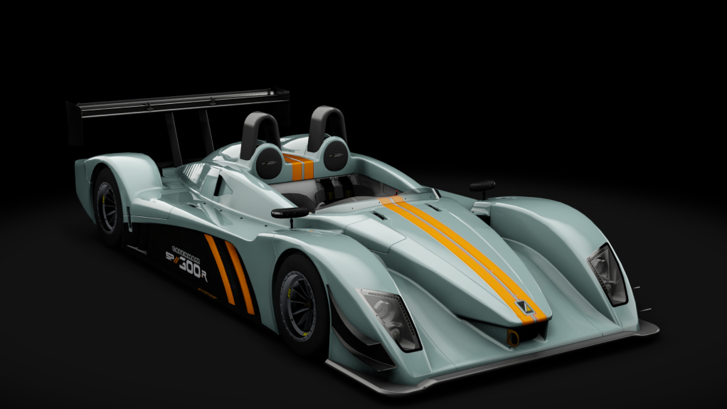 2022 Caterham-Lola SP/300.R LMP300 Fictional, skin Aquamarine_Blue