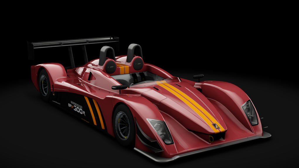 2022 Caterham-Lola SP/300.R LMP300 Fictional, skin Canyon_Red