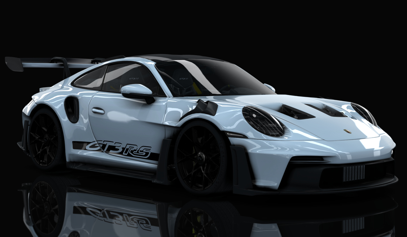 Porsche 992 GT3 RS 2023, skin 01_white'n'black