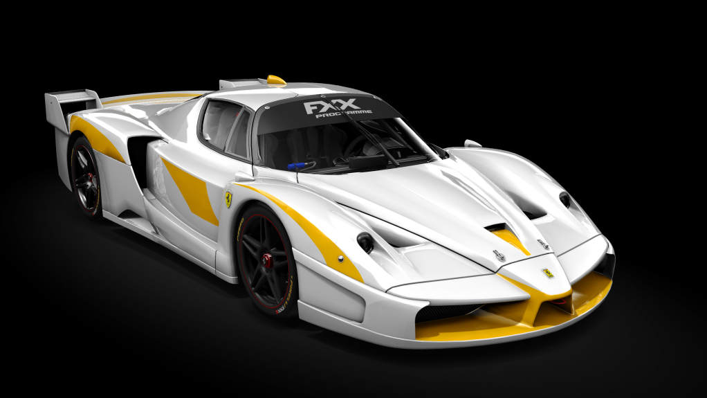 Ferrari FXX Evoluzione 2008, skin Bianco Avus