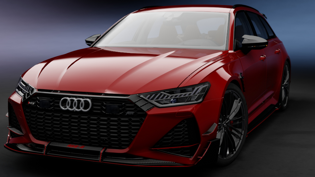 Audi RS6-R 2020 ABT, skin guards_red