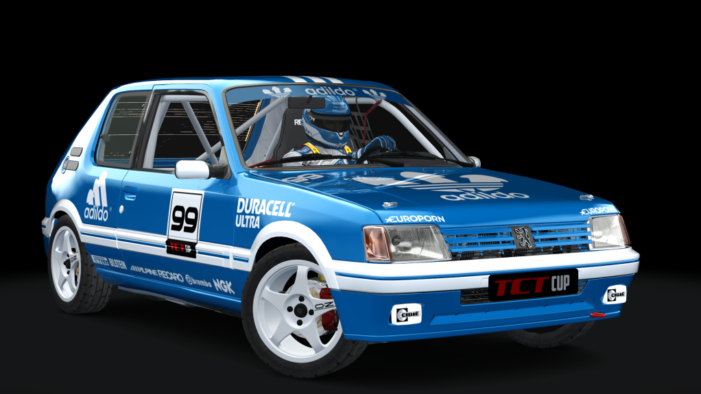 Peugeot 205 TCT Cup, skin adildo