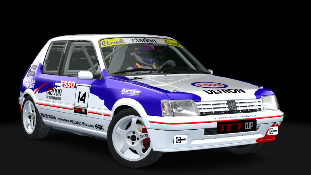 Peugeot 205 TCT Cup, skin clarion