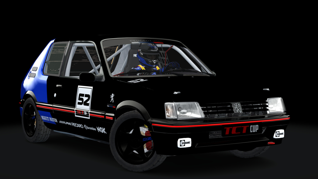 Peugeot 205 TCT Cup, skin coupe_franche_b