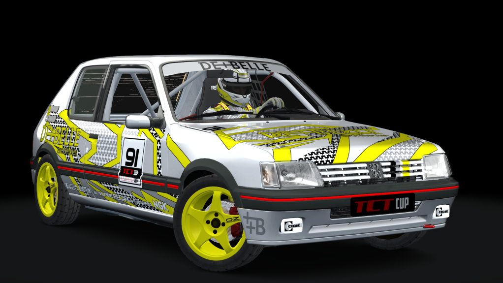 Peugeot 205 TCT Cup, skin de_plus_belle