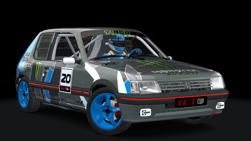 Peugeot 205 TCT Cup, skin monster