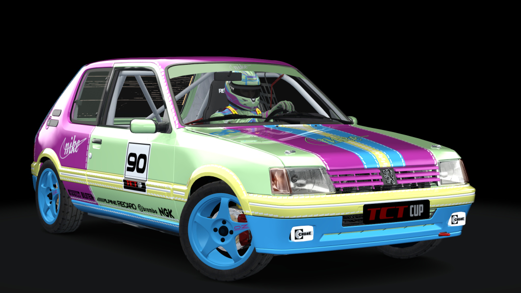 Peugeot 205 TCT Cup, skin nike