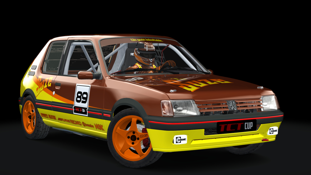 Peugeot 205 TCT Cup, skin suze