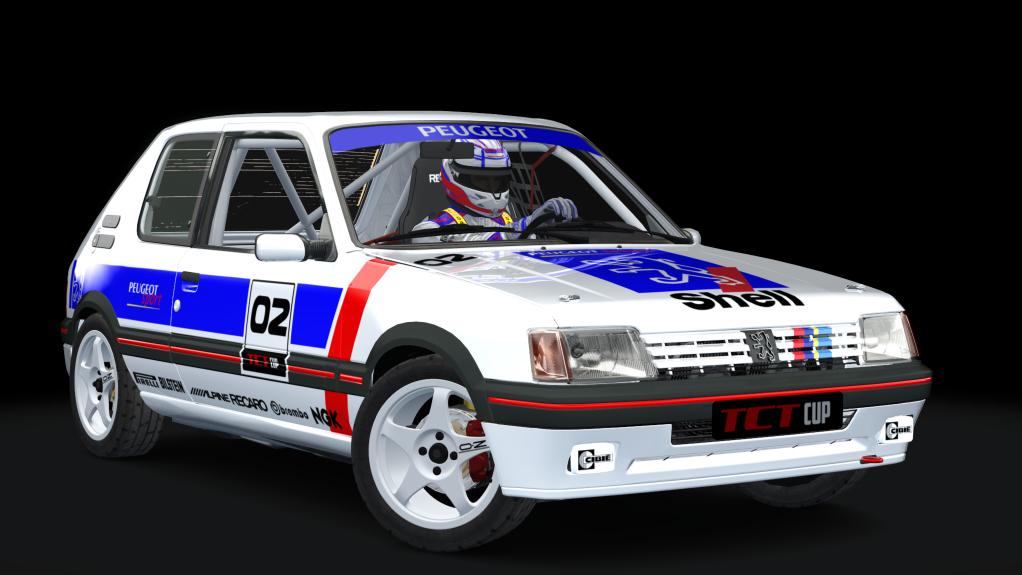 Peugeot 205 TCT Cup, skin tdc