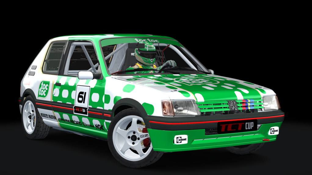 Peugeot 205 TCT Cup, skin toctoc