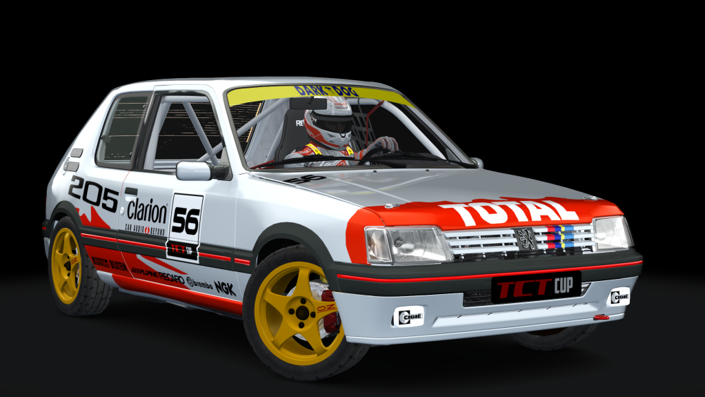 Peugeot 205 TCT Cup, skin total