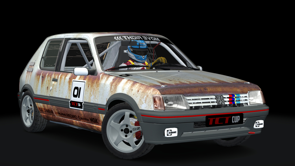 Peugeot 205 TCT Cup, skin vieillerie