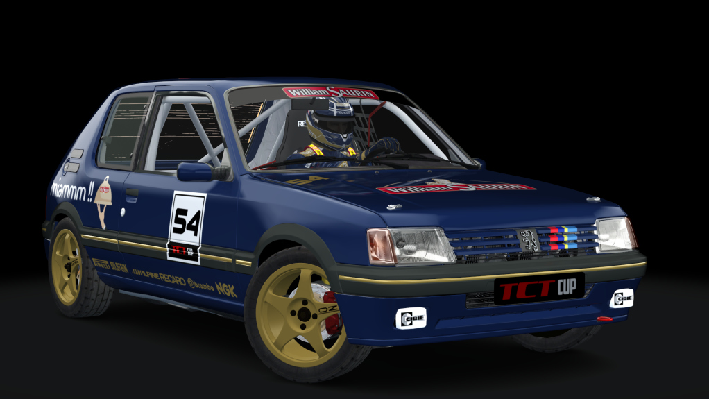 Peugeot 205 TCT Cup, skin william_saurin